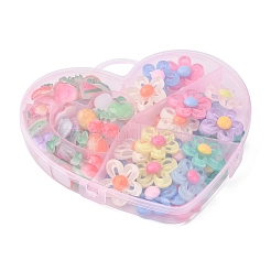 80 Stück 2 Stile transparente Harz-Cabochons-Sets CRES-FS0001-07