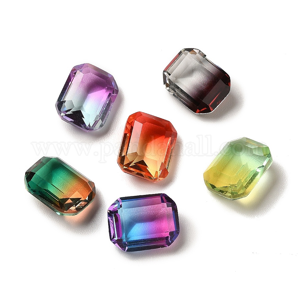 Wholesale Faceted K Glass Rhinestone Cabochons Pandahall