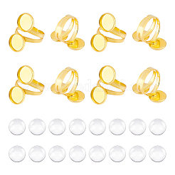 DIY-Set zur Herstellung von Fingerringen mit doppelter Kuppel DIY-UN0004-26A
