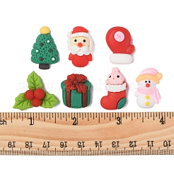 28 stücke 7 arten weihnachtsthema opake harz cabochons CRES-FS0001-08