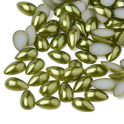 ABS Kunststoffimitation Perle Cabochons SACR-R749-8x5mm-Z44