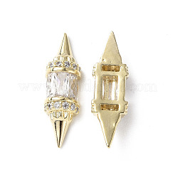 Messing-Mikro pflastern klare Zirkonia Cabochons KK-A174-06G