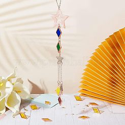 30 Stück farbige Glasmosaikfliesen DIY-OC0009-43A
