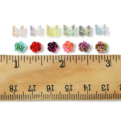 180 Stück 12 Stile sprühlackierte Harz-Cabochons MRMJ-FS0001-03