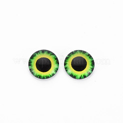 100 Stück Glascabochons im 50-Stil GLAA-WH0022-87