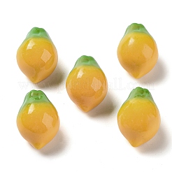 Frucht-Deko-Cabochons aus undurchsichtigem Harz RESI-H156-01-05