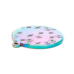 PVD-Vakuumbeschichtung 304 Edelstahl Anhänger Strass Cabochons STAS-P288-14M
