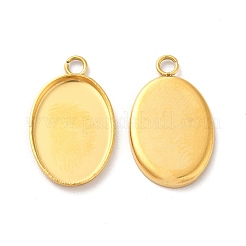 Ionenplattierung (IP) 304 Edelstahl Anhänger Cabochon-Einstellungen STAS-F167-12G