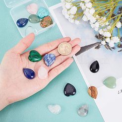 16 Stück Edelstein-Cabochons in 16 Stilen G-FH0001-44