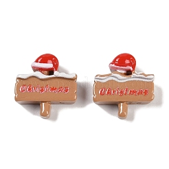 Weihnachtsmotiv opake Decoden-Cabochons aus Kunstharz CRES-M036-03Q