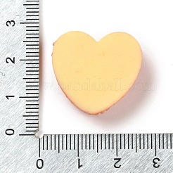 Herzkuchen opakes Harzimitat Decoden Cabochons CRES-Q220-01