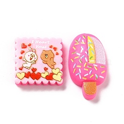 Undurchsichtige Decoden-Cabochons aus Harz CRES-M012-02