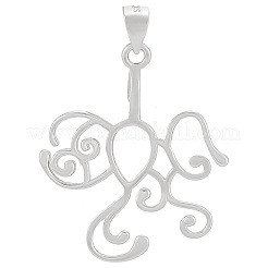 Anlaufschutz 925 Sterling Silber Hohl Charm Cabochon Fassungen STER-WH0001-20P