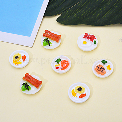 30 Stück 5-Stil-Harz-Decoden-Cabochons RESI-CJ0001-163