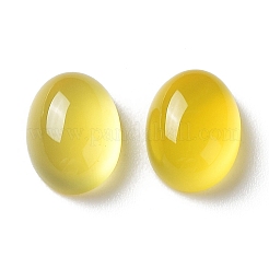 Natürliche gelbe Achat Cabochons G-A029-01-11