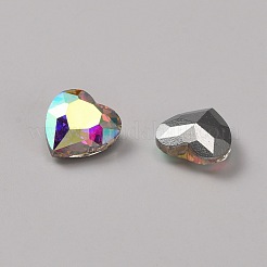 Glas Strass Cabochons RGLA-WH0005-08A