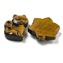 Natürliche Tigerauge geschnitzte Cabochons G-U006-02