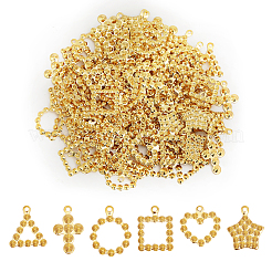 120 stücke 6 stil ionen beschichtung (ip) 304 edelstahl anhänger strass einstellungen STAS-CA0002-11