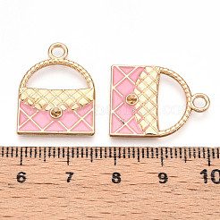 Legierung Emaille Anhänger Strass-Einstellungen ENAM-T020-99