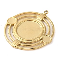 Cabochon-Fassungen für Anhänger aus Edelstahl 304 STAS-K263-44G