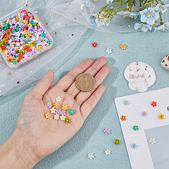 340 Stück 14 Stile Blumen- und Sakura-Harz-Cabochons FIND-FH0007-43