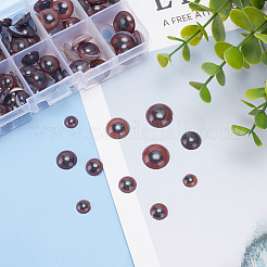 Augen-Cabochons aus Kunststoff DOLL-WH0002-08