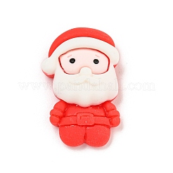 Deko-Cabochons aus undurchsichtigem Harz mit Weihnachtsmotiv CRES-B022-06M