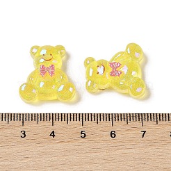 Glitzernde plattierte Harz-Cabochons RESI-H163-01