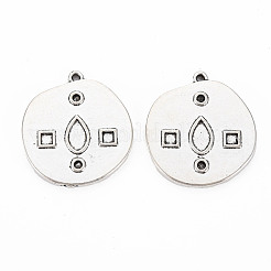 Tibetanische Legierung aus Emaille & Strass Fassungen TIBEP-N010-005AS-RS