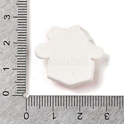 Weihnachtshasen Motiv opake Decoden Cabochons aus Kunstharz RESI-S397-01D