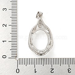 925 Sterling Silber Anhänger Fassungen STER-B005-30P