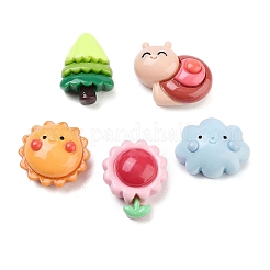 Undurchsichtige Decoden-Cabochons aus Harz RESI-H165-12