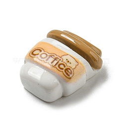 Deko-Cabochons aus Kunstharz mit Kaffeemotiv CRES-I029-03C