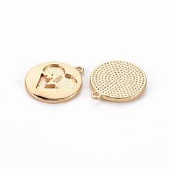 Messing Anhänger & Charms KK-S356-445-NF
