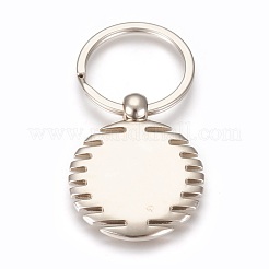 Zinklegierung Cabochon Fassungen Schlüsselbund KEYC-E028-07P
