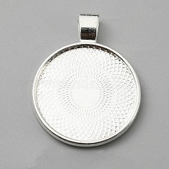 Doppelseitige Cabochon-Fassungen für Anhänger aus Legierung FIND-WH0148-030