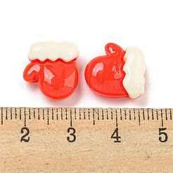 Deko-Cabochons aus undurchsichtigem Harz mit Weihnachtsmotiv CRES-B022-01C