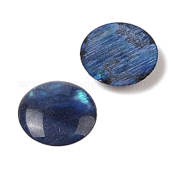 Natürliche Abalone-Muschel/Paua-Muschel-Harz-Cabochons SSHEL-K003-10MM-03
