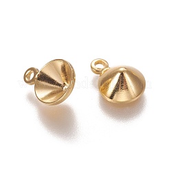 304 Edelstahl Anhänger Strass Fassungen X-STAS-L226-023G