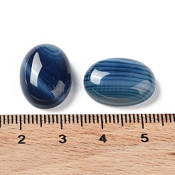 Natürliche gestreifte Achat-Cabochons G-H296-01B