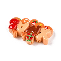 Weihnachts-Deko-Cabochons aus undurchsichtigem Harz RESI-N039-114C