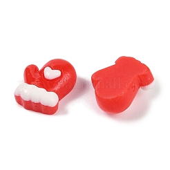 Weihnachtsmotiv opake Decoden-Cabochons aus Kunstharz CRES-M036-03A