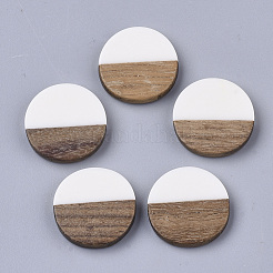 Cabochons aus Harz und Walnussholz RESI-Q210-010A-A03