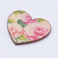 Sprühfarbe Holz Cabochons WOOD-L003-24