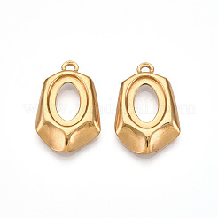 Cabochon-Fassungen für Anhänger aus Edelstahl 304 STAS-N109-12G