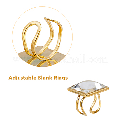 DIY-Set zur Herstellung von Fingerringen mit blanker Kuppel DIY-DC0001-85