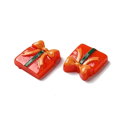 Weihnachtliche Cabochons aus undurchsichtigem Harz RESI-K019-40