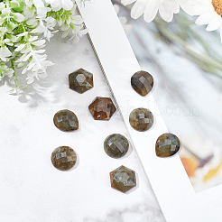 9 Stück 3 Stile natürliche Labradorit-Cabochons G-FH0001-27