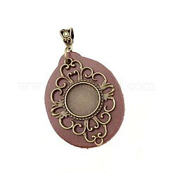 Legierungsanhänger Cabochon-Fassung FIND-R043-01