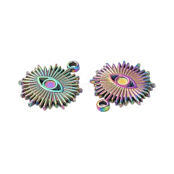 Ionenplattierung (IP) 304 Edelstahl Anhänger Cabochon-Einstellungen STAS-L268-012MC